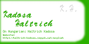 kadosa haltrich business card